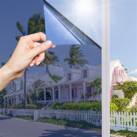 Amazon.com: Lmlpt One Way Window Film Privacy See Out Not in Windows Tint for Home Reflective ...