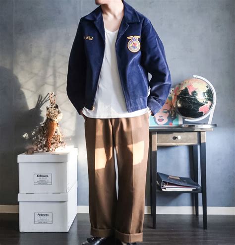1990's~ FFA navy corduroy jacket | cou cou used select shop