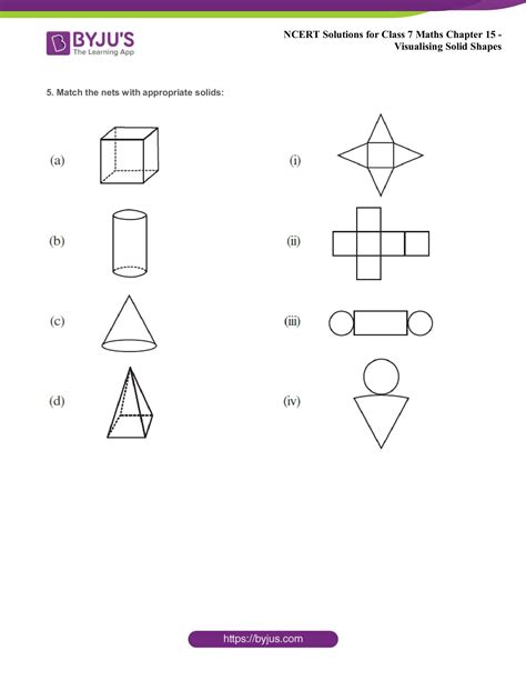 Image result for Visualising Solid Shapes Class 7 Explaining Net