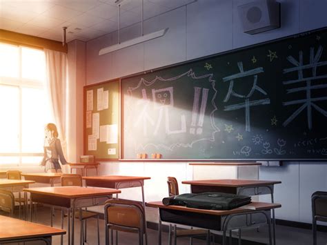 日系动漫游戏班级教室校园场景图包素材合集 – ACG图包网