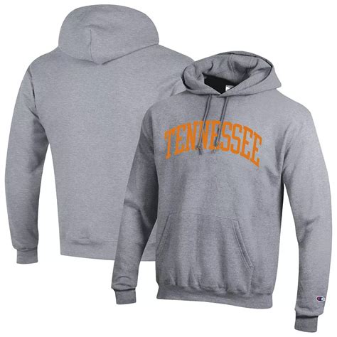 Men's Champion Heather Gray Tennessee Volunteers Basic Arch Fleece ...