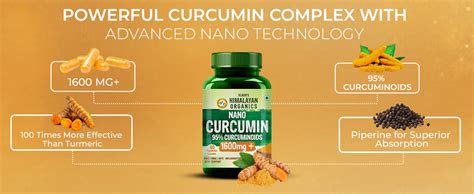 Vlado's Himalayan Organics Curcumin 1600mg+ | Extra-Pure Nano Curcumin ...