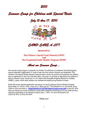 Fillable Online texas elks camp 2006 form Fax Email Print - pdfFiller