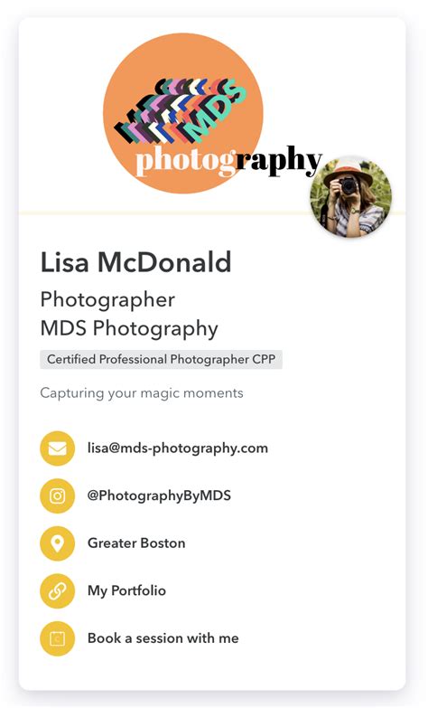 Image result for Digital Business Card Examples