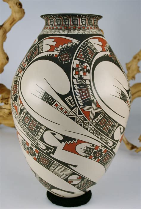 Mata Ortiz Pottery Damian Quezada Extra Large Five Sided Symmetrical ...