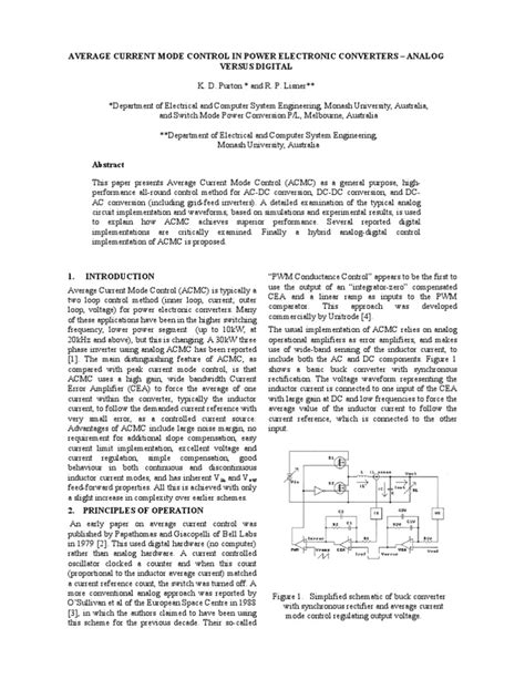 Image result for Average Current Control