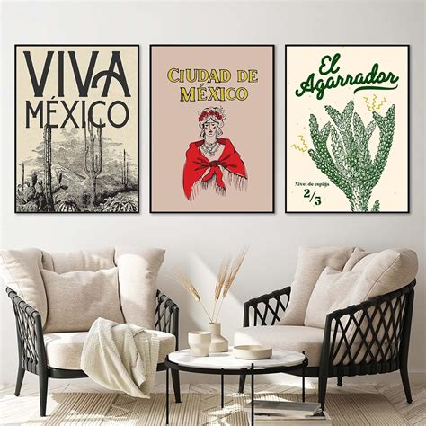 Amazon.com: FEOFTIE Mexican Wall Art Mexican Pictures Succulent Wall ...