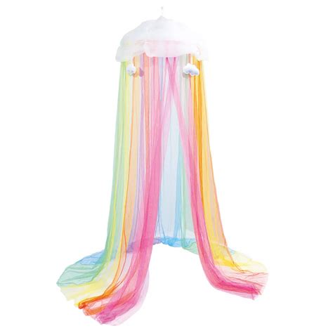 Make It Real 3C4G Over The Rainbow Hanging Net Bed Canopy