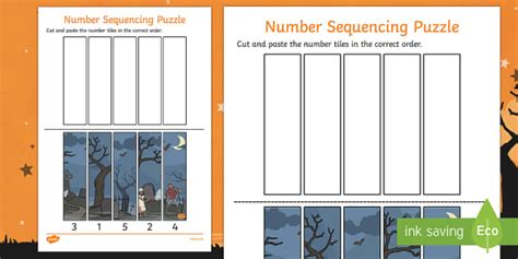 Halloween Sequencing Worksheets | Primary Resources | Twinkl