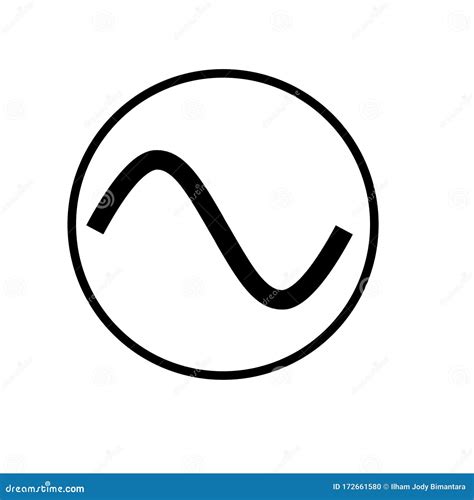 Ac-dc Current Symbol Icon Vector Illustration Design Template ...