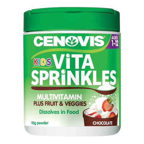 Cenovis Kids Vita Sprinkles Multivitamin Chocolate 90g - Chemist Warehouse