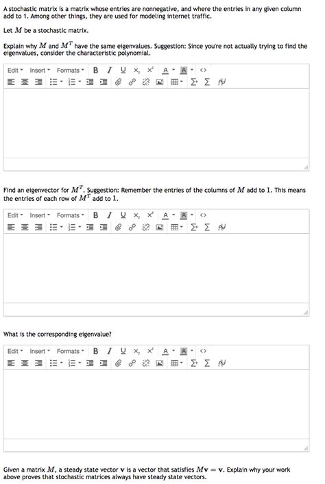 Image result for Stochastic Matrix