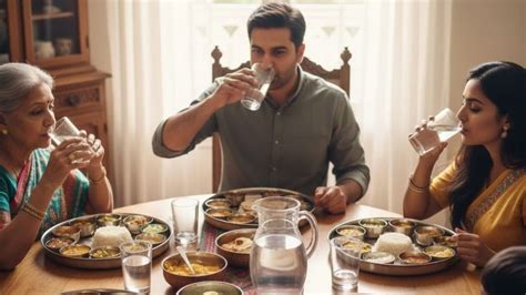 Drinking Water While Eating : जेवताना पाणी का पिऊ नये, जेवणाच्या मधे ...