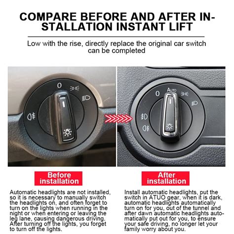 Buy Dido Lamp Headlight Control Switch VW Golf Jetta MK5 MK6 GTI Passat ...