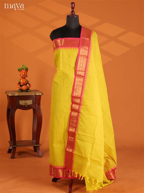 Chettinad Cotton Top Dupatta Sets | Elegant Handloom Styles