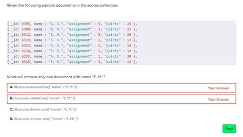 Image result for MongoDB Associate Developer Exam Questions