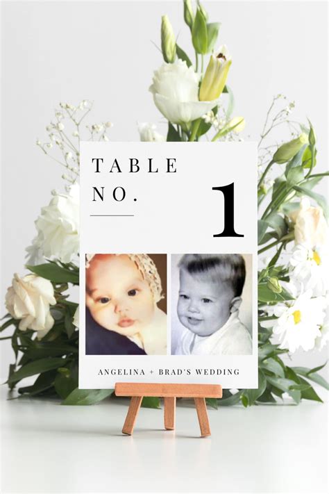 Wedding Table Numbers | Custom Photos | Baby Pictures - Instant ...