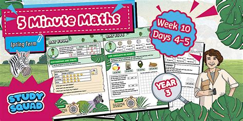 👉 Study Squad 5 Minute Maths Year 3 Spring - Week 10 Days 4-5