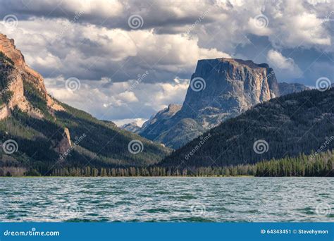 Green River Lakes and Square Top Mountain, Wyoming Stock Image - Image ...