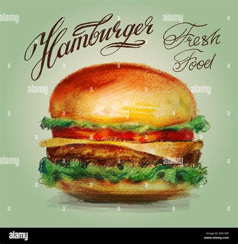 hamburger, burger vector logo design template. restaurant or fast food ...
