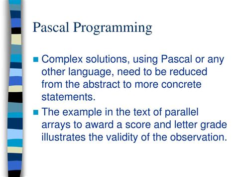 Programme Pascal 的图像结果