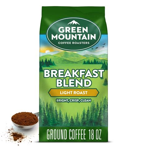 Green Mountain Coffee Roasters Breakfast Blend, Light Roast, Ground ...