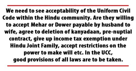 I Favour Uniform Civil Code In A Piecemeal manner: Interview With ...