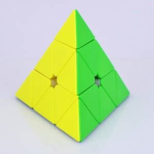 Saunidh Speed Pyramid Cube High Speed Stickerless Magic Brainstorming ...