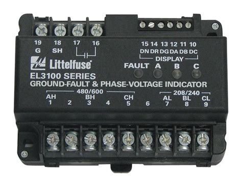 Littelfuse EL3100-00 Ground Fault Relay Spst 240V DIN Rail Tanotis ...