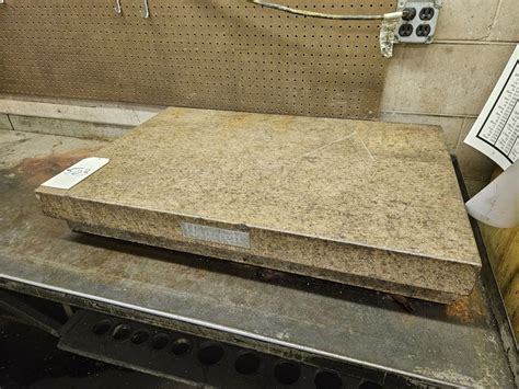 24" x 36" x 6" Starrett Granite Surface Plate, (2) 1.75" Ledges