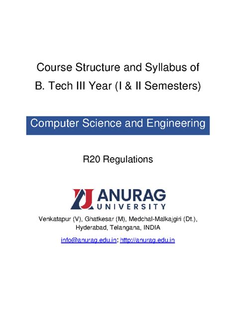 Course Structure and Syllabus of III year - Course Structure and ...