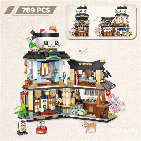 Buy Japanese Street View Mini Building Blocks - Izakaya Shop, MOC ...