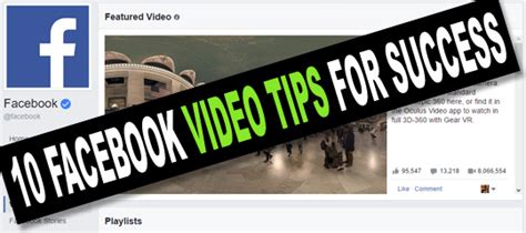 Image result for Facebook Video Tips
