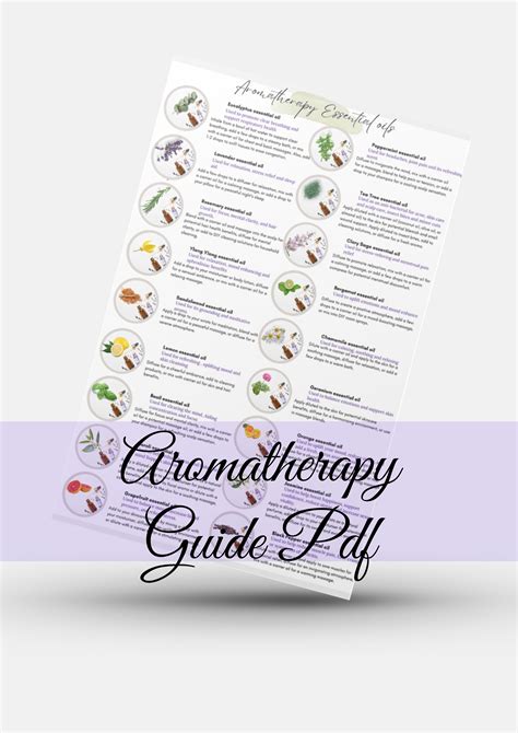 Printable Aromatherapy poster essential oil list, - Spirit ...