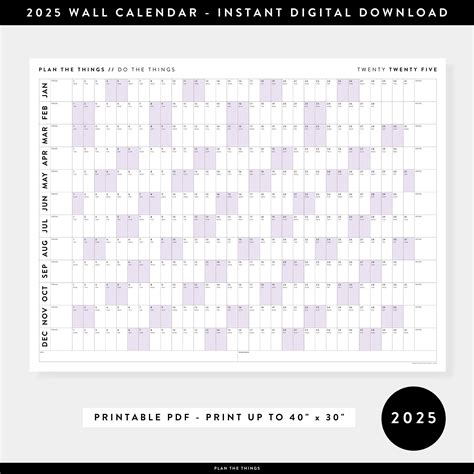 2025 Wall Calendar