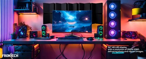 FRONTECH Gaming 32 Inch Curved LED Monitor| Refresh Rate 165Hz, IPS ...