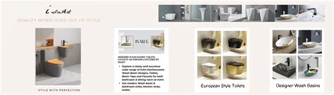 Designer Wash Basins, Toilets, Faucets- Bathroom & Kitchen by InArt