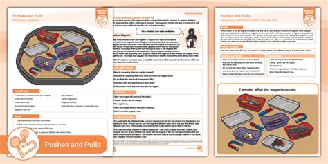 EYFS Pushes & Pulls Large Activity Tray Marvellous Magnets