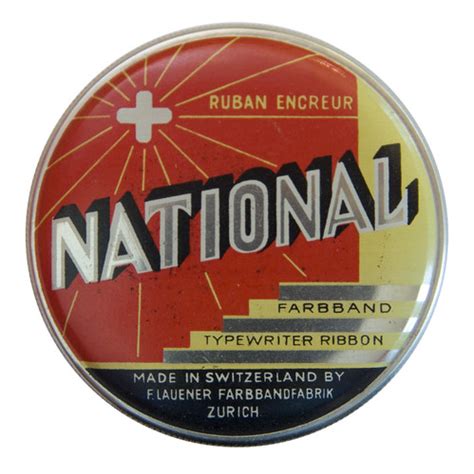 Schweizer Farbbanddosen - Swiss Typewriter Ribbon Tins