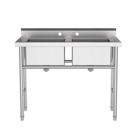 Buy Winado 18-Gauge Stainless Steel Two Compartment Commercial Utility ...