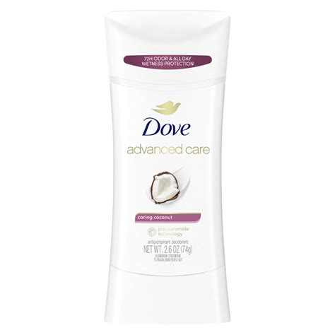Dove Advanced Care Long Lasting Antiperspirant Deodorant Stick, Caring ...