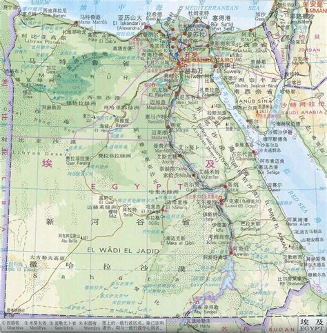 埃及地图|埃及地图全图高清版大图片|旅途风景图片网|www.visacits.com
