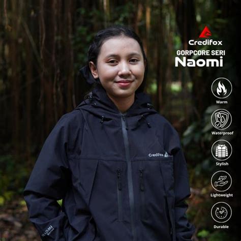 Promo NAOMI X CREDIFOX Jaket Gunung Gorpcore Naomi Series Bahan Taslan ...