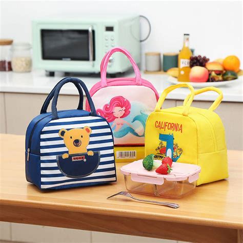 Cartoon Insulated Lunch Bag (Assorted Prints) – The Peppy Door