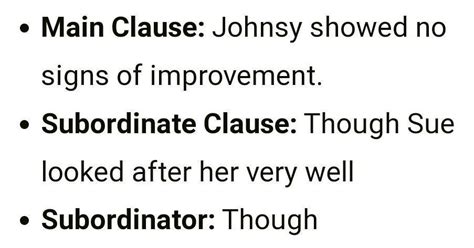 in the following sentence Identity the main clause, subordinate clause ...