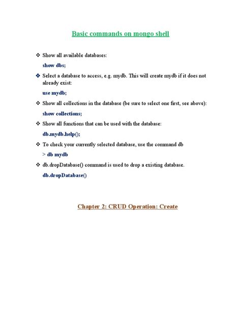 How to Use Mongo Shell 的图像结果