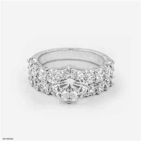 2 Carat Round Stackable Ring 14K Yellow Gold – Maiora Diamonds