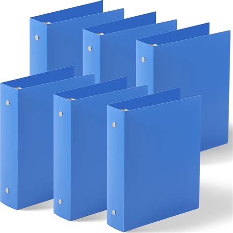 Amazon.com : Henoyso 6 Pcs 2 Inch Mini 3 Ring Binder, Fits 5.5 x 8.5 ...