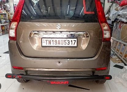 M-TEK Maruti Wagon R 2019 Genius Dark Edition Rear Protector Frame With ...