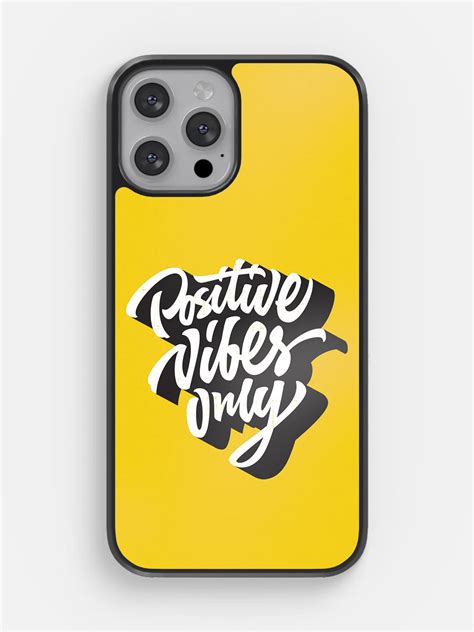 Positive Vibes only - iPhone 13 Pro Max Cover - Buy Online in India ...